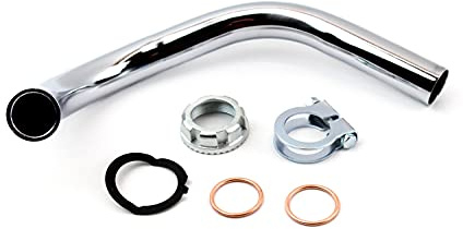 Krümmer + Krümmer Mutter Set 28mm Auspuff Krümmer für Simson S51, S70, S83, KR51/2, Schwalbe 4-Gang