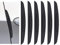 Hochwertiger Türkantenschutz Autotür Kantenschutz Auto Schwarz Gummi Türkantenschoner Aufkleber für Autotüre 6 Pcs (Schwarz)