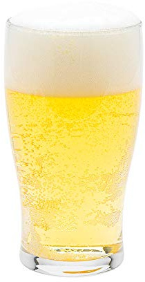 Restaurantware-16 Ounce Tulip Beer Glasses, Set Of 12 Fine-Blown Stout Beer Glasses - Tulip-Style, Tempered, Clear Craft Glass, Dishwasher-Safe, For Beers, Ales, or Cocktails