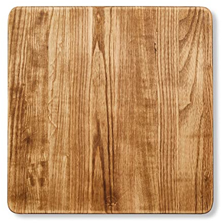 Barbary & Oak BO847025 Hoxton Vintage Square Chopping Board, Suitable for Food Preparation and Serving, Ash Wood, Red