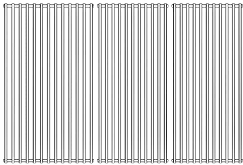 GFTIME Parrilla de Acero Inoxidable de 41,5 x 60,5 cm para Barbacoa Burnhard Fred Serie, Taino Black 3+1, Taino Platinum 3+1, Parrilla de Gas Tarrington House Paxton, 3 quemadores, Apta para