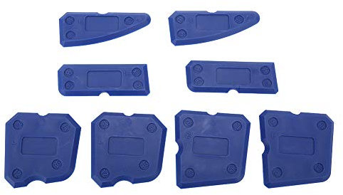 Restokki Outils De Calfeutrage en Silicone 8 Pièces, Outil De Finition De Mastic, Coulis pour Enlever Le Dissolvant De Calfeutrage pour Scellant De Finition De Coulis
