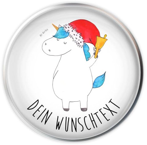 Mr. & Mrs. Panda Stöpsel Waschbecken Einhorn Weihnachtsmann - Personalisierte Geschenke, Personalisierung, Wunschtext, Nikolaus, Abfluss, Schokolade, Selbst Gestalten, Feenstaub, Weihnachten, Unicorn