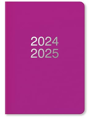 Letts of London Dazzle Schülerkalender 2024/2025, A5, Wochenansicht, Violett