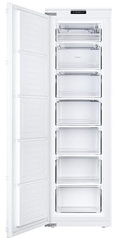 Candy CUS68EWK Integrated Upright Freezer 95L Total Capacity, White, E Rated
