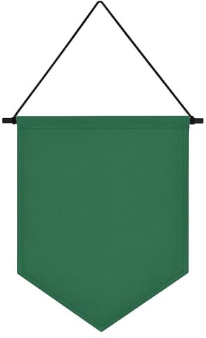 Fnaobai Vägghängande brosch organisering förvaringsbräda färgglad emalj pin emblem kanvas display banderoll örhängen fodral samlingshållare 32 x 25 cm (inkluderar inga tillbehör) (grön)