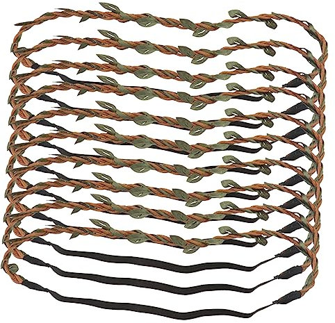 Beatifufu 20stücke Haarband Aus Rattan Für Kreative Haarschmuckgestaltung Leichte Und Bequeme Stirnbänder Mit Blättern Für Hochzeiten Und Partys