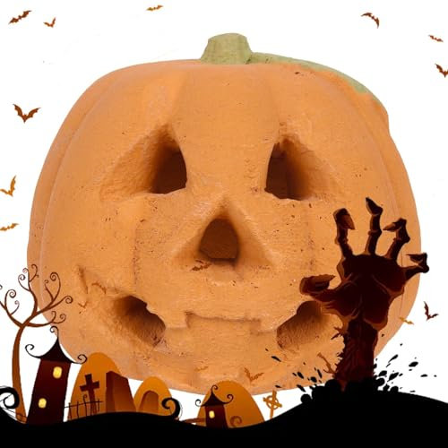 esterno Chiminea, decorazione autunnale per focolari, decorazione in ceramica refrattaria riutilizzabile, accessorio per feste di Halloween, decorazione per interni per falò