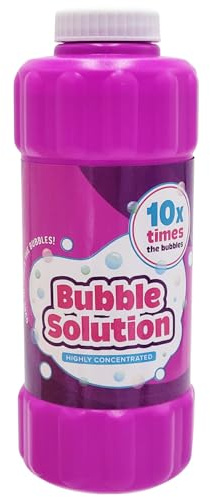Purple 16oz Concentrated Bubble Solution, Refills up to 1.25 Gallons, Non-Toxic Concentrated Solution for Bubble Machines, Giant Bubble Wands, Bubble Gun and Blowers