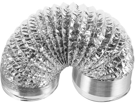 Housoutil High Temperature Aluminum Foil Duct Hose for Kitchen Hood Venting Flexible Air Ducting for Home Commercial Use Material