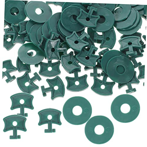 Toyvian 200 Juegos Clip De Fijación De Invernadero Vides Planta Clips Acortar Arreglar Neto Invernaderos Apoyo Clip De Red De Jardín Pinzas De Jardín para Mallas Páginas Verde