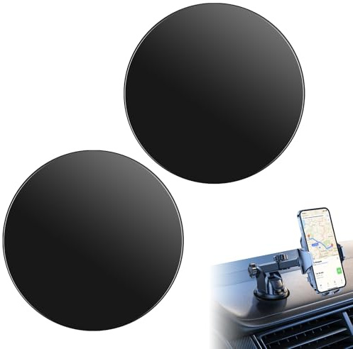 2 Pièces 80 mm/3.15 Disques de Fixation Adhésifs Tableau de Bord | Disque Adhésif, General Motors Supports Montés Surtableau de Bord pour Tablette Gps, Base de Support de Téléphone de Voiture