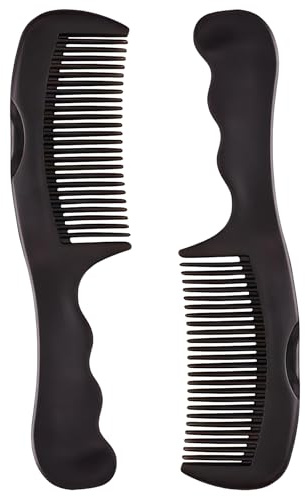 Neoreser 2 Piezas Peine Detox De Dientes Huecos, con Dientes Huecos Autolimpiables y Mango de Masaje, Para El Cuero Cabelludo Con Caspa Peinetas Para El Pelo Cabelludo Para Mujeres Y Hombres