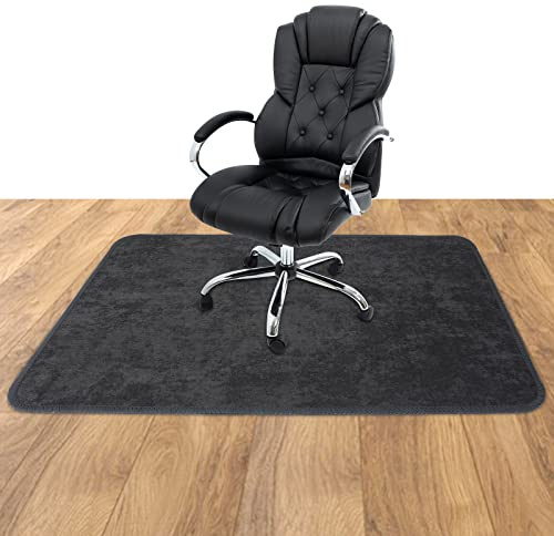 Bodenschutzmatte 90x140cm, 4mm Dicke rutschfeste Unterlage für Schreibtischstuhl Bürostuhl Robuste Rollmatte Stuhl Unterlegmatte, für Laminat, Parkett, Hartböden