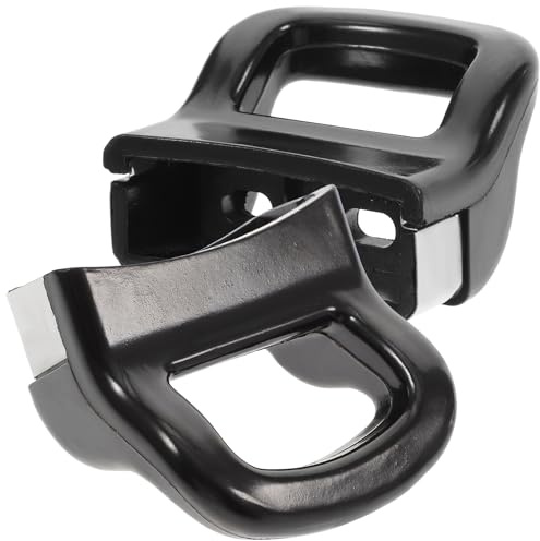 TOVINANNA 2 Piezas Mango de Desmontable Negro, Accesorio Ligero y Resistente al Calor para Cocina Asa de Plástico para Olla y Cacerola