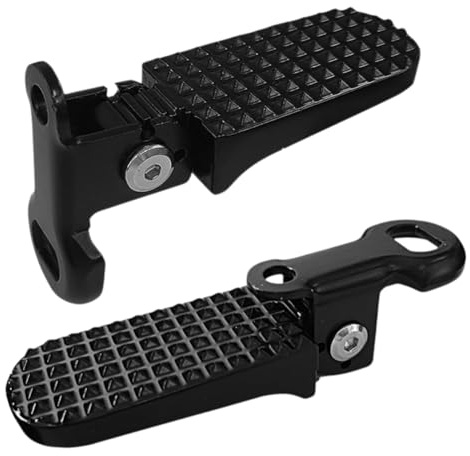 Pinafresa Rear Seat Footrest Pedals, Bike Pedals, Mini Folding Bicycle Foot Pegs for Mountain Bike E-Bike