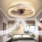 Deckenventilator LED Mit Lampe 66W Ultra-Leise Deckenventilator Beleuchtung Fernbedienung Dimmbar Fan Deckenlampe Moderne Invisible Fan Deckenleuchte Wohnzimmer Esszimmer Ventilator Lampe,Weiß…