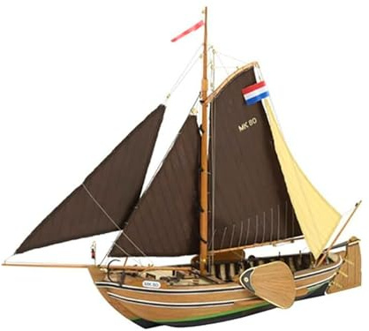 Artesanía Latina - Maqueta de Barco en Madera - Barco de Pesca Holandés, Botter - Modelo 22125, Escala 1:35 - Maquetas para Montar - Nivel Medio