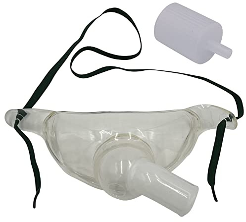 Lot de 5 masques de trachéostomie à oxygène pour adulte avec connecteur pivotant et adaptateur de tube