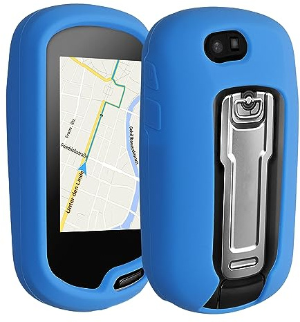 kwmobile Hülle kompatibel mit Garmin Oregon 700 / 750t / 600/650 - Schutzhülle für GPS Handgerät in Blau matt