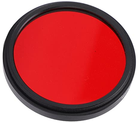 Beufee Filtro De Lente, Filtro Rojo Filtro De Cámara Cámara Filtro De Lente Rojo Completo Filtro De Lente De Cámara Filtro Rojo Completo Filtros Y Efectos De Cámara(43mm)