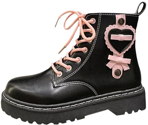 CXKOLD Stivali Donna Gambale Curvy Stivaletti Estivi Donna Traforati Stivaletti Bassi Stivali Moto con Tacco Alto in Gomma Estivi Traforati Neri