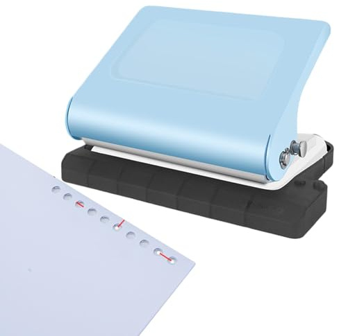Zunishaone Locher aus Metall mit 10 Löchern, tragbarer Papierstanzer – langlebige Stanzer für Spiralbindungen und Spulen | ideal für Schule, Büro, Bastelarbeiten und Zuhause