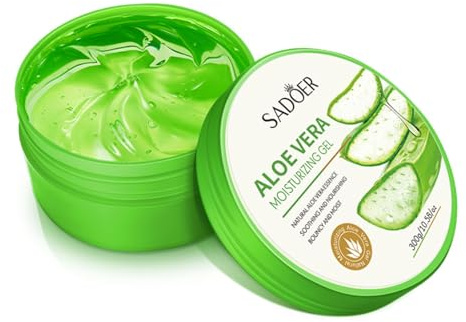 Luthando Aloe Vera Gel 300 g - Natural Moisturising Cream - Gesicht Aloe Vera Creme Feuchtigkeitspflege for Face, Hair and Body Sonnenbrand