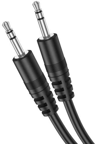 3.5mm to 3.5mm Aux Audio Cable,1M Aux Jack Adapter Nylon Braided Male to Male Auxiliary Cord Hi-Fi Lead Stereo Headphone Mini TRS Compatible with Car,Speaker,iPod iPad,Sony,Echo Dot,Beats