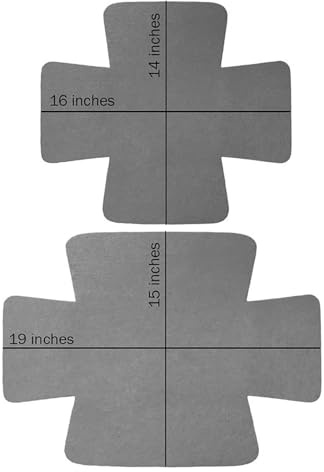Vibsky Lot de 12 tapis de protection en feutre pour plats de cuisson, anti-rayures, anti-rayures, ustensiles de cuisine en céramique et verre, 8 tailles M, 4 L, gris