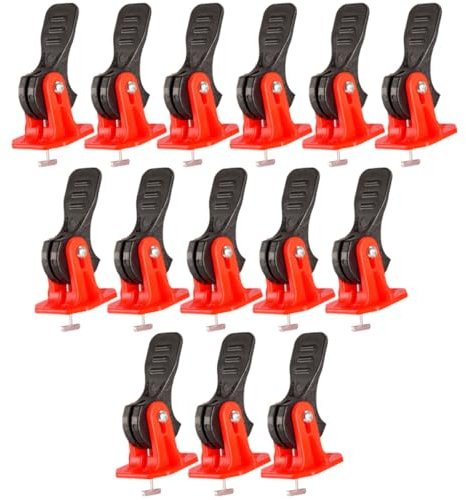 WATIIFUFU Système de Nivellement de Carrelage T Réglable 50 Pièces, Outil de Revêtement de Sol Aiguilles Remplaçables, Kit pour Pose Précise et Nivellement Mural et Sol, Accessoires