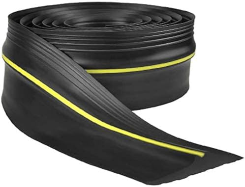 Garagentor Dichtung 4.8M universeller Garagentors Schwellendichtung Wetterfest Garagentors bodenabdichtung Gummi-DIY-Dichtungsersatz für Garagentore perfekt um Garagen sauber und trocken zu halten