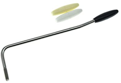 KAISH Stainless Steel USA Thread Tremolo Trem Arm Whammy Bar Fits American/Mexican Standard or Vintage Strat Nickel with 3 Tips