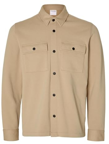 SELECTED HOMME Herren SLHJACKIE SWEAT JACKET NOOS 16085115, Incense, XXL