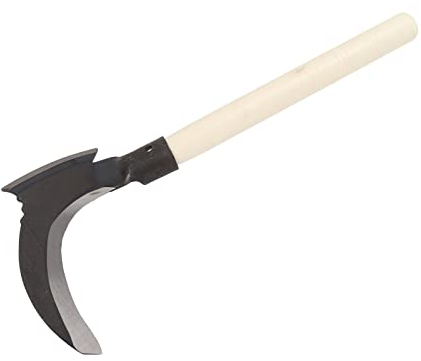 Doppelsichel, Doppelsichel aus Hohem Manganstahl, Einfache und Bequeme Doppelsichel, Ideales Gartenwerkzeug für das Schneiden von Gras Im Freien, das Trimmen von Reben und das (Einzelner Schneidkopf,