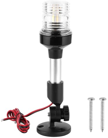 Psytfei Marine LED Boot Navigationslichter 9 Zoll 12V–24V Wasserdicht Segeln Signallicht Ankerlicht Rundum 360° LED Universelles IP66 Wasserdicht Signalleuchte fur Marine Boot Yacht