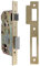 Amig - Cerradura de Embutir para Puertas de Madera - Con Paletón de Cierre - Frente y Soporte en Canto Cuadrado - Entrada de 50 mm - Picaporte reversible - Acero - Dorado - 240 mm