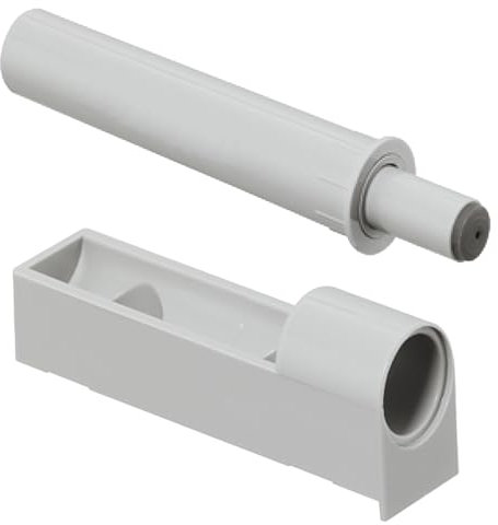 cyclingcolors 1x Amortisseur de porte placard à enficher avec plaque d'adaptateur support linéaire meuble cuisine armoire, 40N (effort moyen)