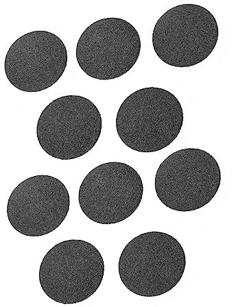 Gogogmee Ersatzköpfe Waschbar und aus Abs und Schleifpapier Schwarze 10 Stück zur Professionellen Fußpflege Geeignet für Harte Hornhaut für Pediküre und Fußpflegegeräte