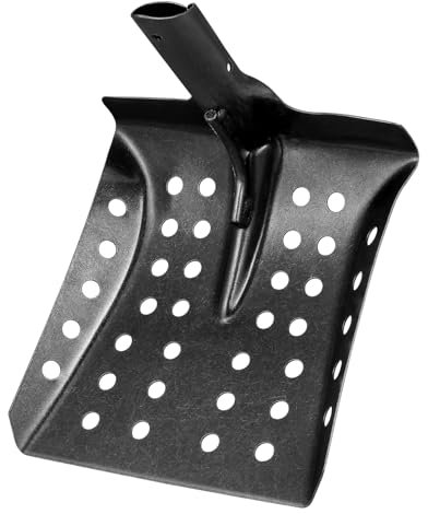 Milisten Pala Metálica para Tamizar para Limpieza De Desagües y Pozos, Herramienta Resistente Corrosión, Tamaño Estándar, Uso Profesional y Doméstico, Portátil y Duradera