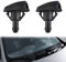 2 Pack Car Windshield Washer Wiper Water Jet Spray Nozzle Windscreen Black Windshield Wiper Washer Jet Car Windshield Spray Nozzle Sprayer Replacement Windshield Wiper Washer Jet Nozzle