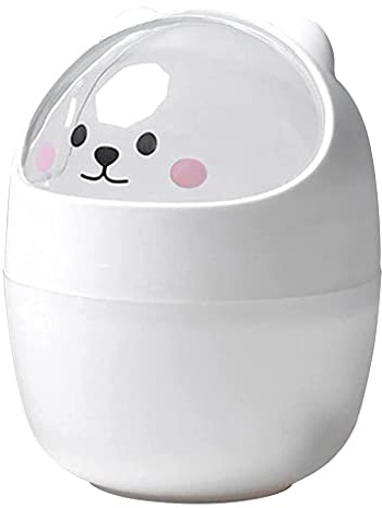 Desktop Trash Can With Sealing Lid Odor From Spreading Container For Home Office Study Room Rubbish Collec