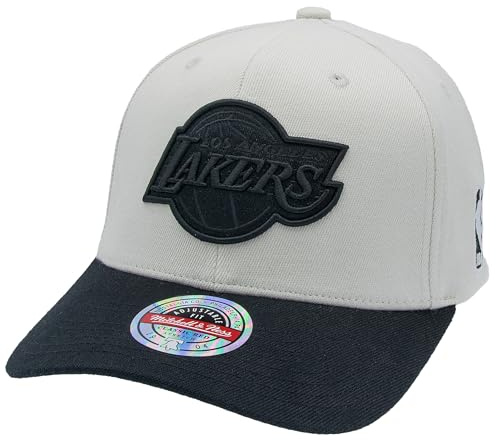 Mitchell & Ness NBA Cool Grey Pop Visor Classic Red Snapback, Cool Grey-LA Lakers, Talla única