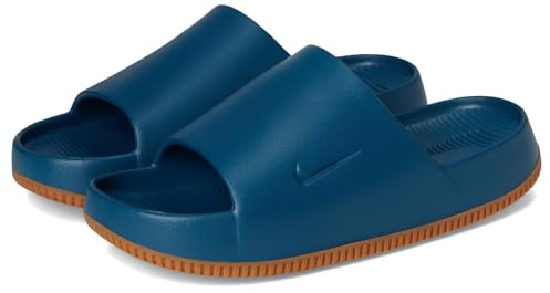 Nike Men's Calm Slides, Blue Force/Blue Force/Gum Med, 6