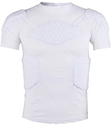 RenDiuJups Maglia Portiere Professionista Uomo Corpetto con Protezioni Eva, Gomiti e Torace, Tenuta Sicurezza Traspirante per Allenamento e Partite di Calcio(E,M (Fit 45-65kg))