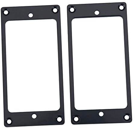 Humbucker Pickup Rahmen, 2 Stück Metall Ersatzteile für Reparatur und Upgrade, Gitarren Montageringe Schwarz for Elektrische Gitarristen, Musiker und DIY Enthusiasten