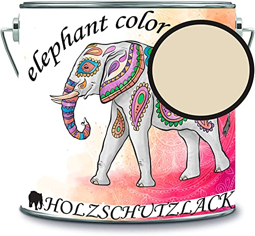 Vernice protettiva per legno, vernice per legno, resistente alle intemperie, protezione a lungo termine dagli agenti atmosferici, colore protettivo per legno RAL 1015, avorio chiaro, elephant color
