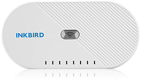 Inkbird IBS-M1 WiFi Gateway verbindet mit Thermo-Hygrometer und WLAN-Router Überwachen Sie Temperatur und Luftfeuchtigkeit überall über die App | App-Steuerung, bis zu 50 kabellose Geräte und INKBIRD Bluetooth, Fernüberwachung, Haus