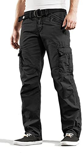 Timezone BenitoTZ Herren Cargohose Benito mit Stoffgürtel