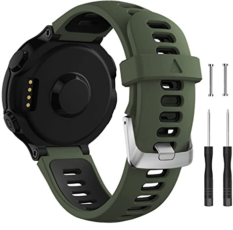 Hatolove Kompatibel med Forerunner 735XT armband, universellt ersättningsarmband, klockarmband, sportarmband för Forerunner 735XT 235 235Lite 230 220 620 630